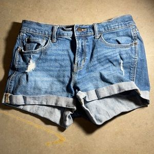 Dark jean shorts